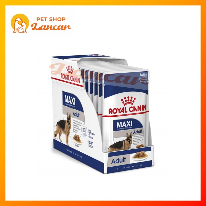 Royal Canin Maxi Adult Pouch 140gr - Makanan Anjing / Wet Food