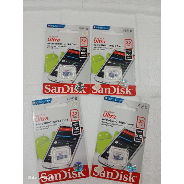 MEMORY CARD MMC SANDISK 32GB(CLASS 10)SPEED 100