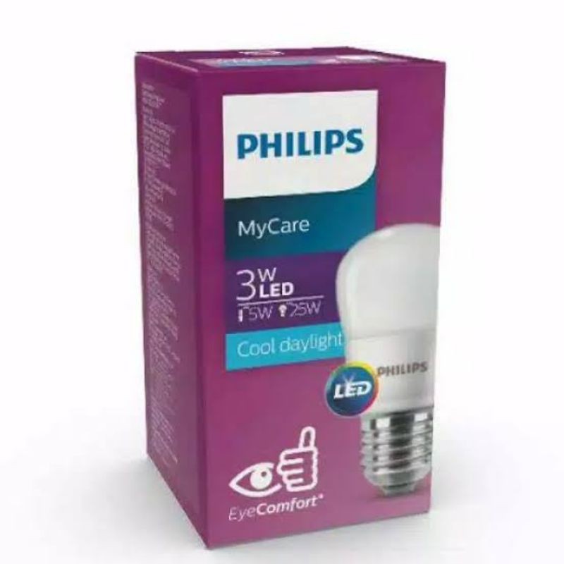 TERMURAH DISINI !! LAMPU LED PHILIPS 3W 6W 10W 12W MY CARE PUTIH MYCARE BULB BOLA LAMPU PHILIP E27