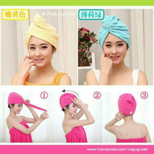 NEW MAGIC TOWEL MICROFIBER HANDUK KEPALA