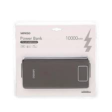 Powerbank MINISO 10000Mah Silver Pb 100