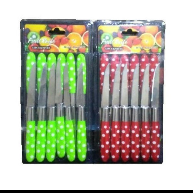 

12pcs PISAU POLKADOT / pisau lucu