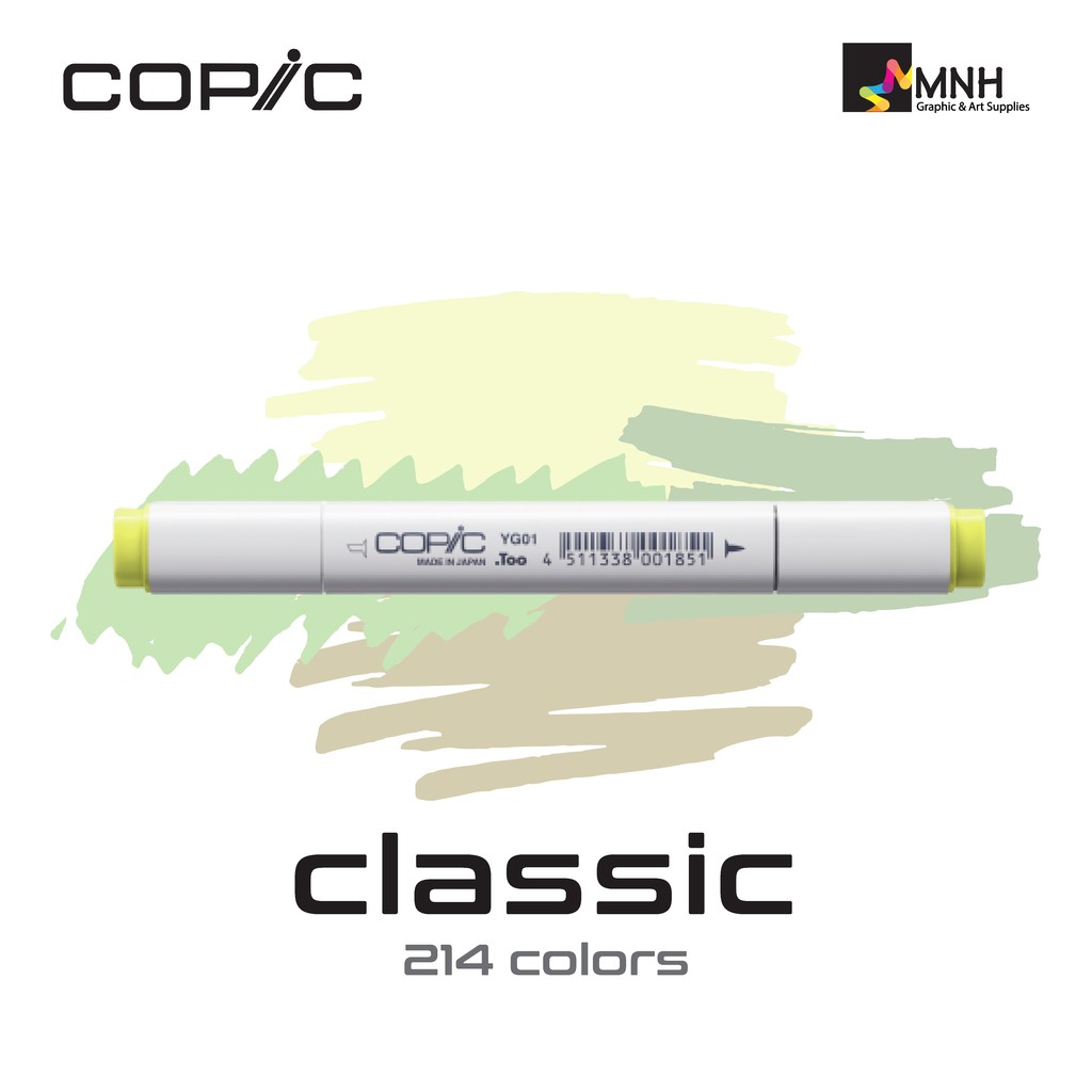 

Spidol Copic Classic Marker Yellow-Green Series (Satuan) YG01 - YG23