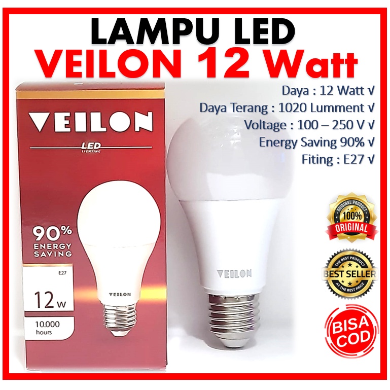 Lampu Led 12watt Veilon Bulat