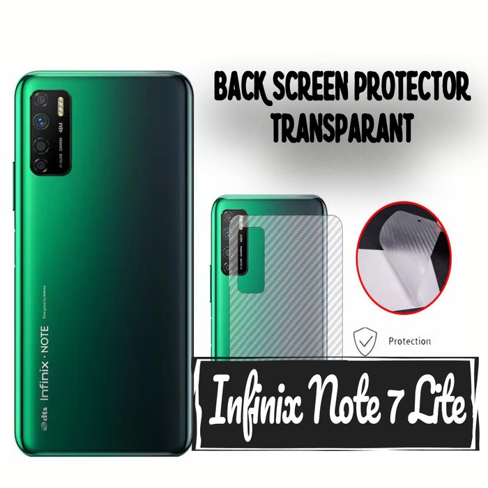 Skin Carbon Infinix Note 7 Lite Back Skin Handphone Protector