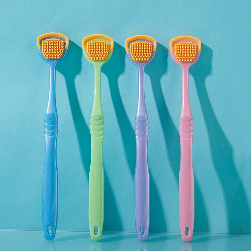 (BOW) Sikat Pembersih Lidah Penghilang Bau Mulut Tongue Scraper Cleaning Brush