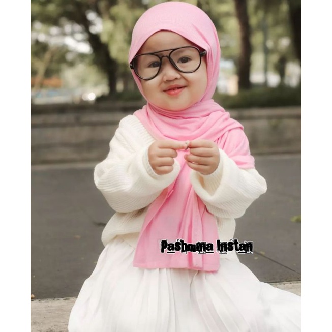 Hijab anak perempuan pashmina instan malay turkey / pashmina instan anak spandex jersey premium camila