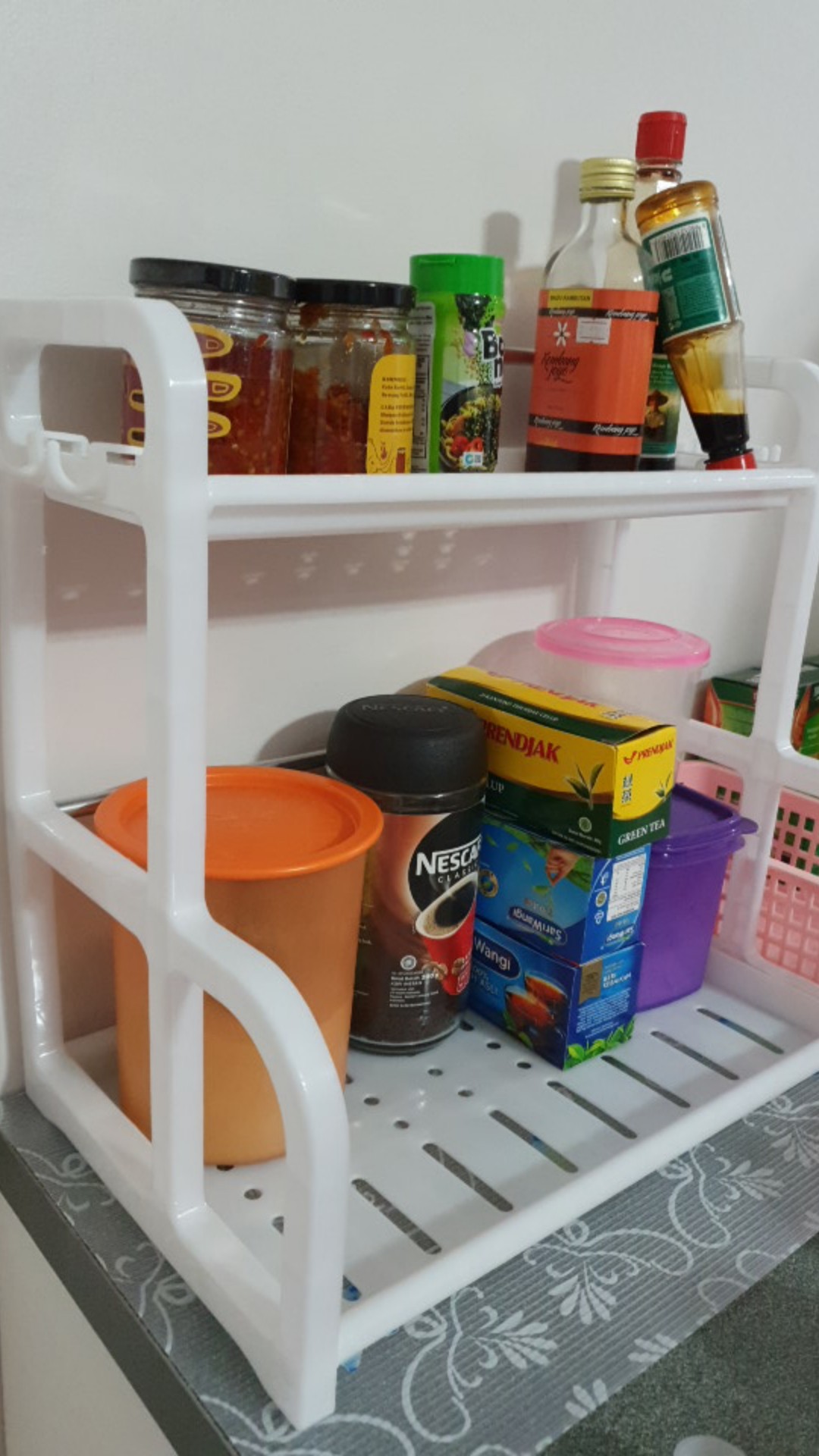 Js1304 Rak Susun Serbaguna / Kitchen Seasoning Shelf / Rak Dapur