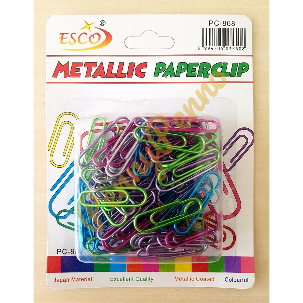 

Paper Clip Metalik / klip Kertas / Penjepit Kertas Esco