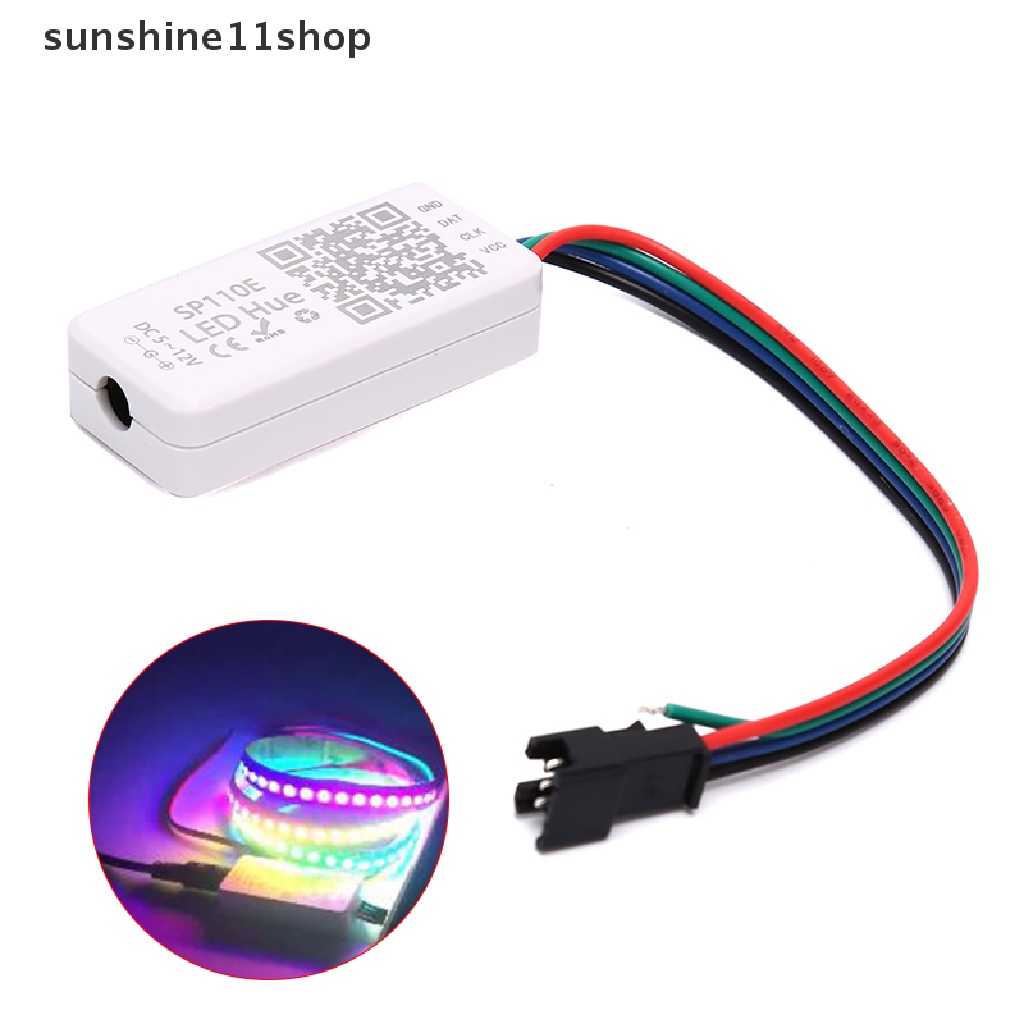 (SHO) Sp110e Kontroler Lampu Strip LED DC5-12V Dengan Bluetooth