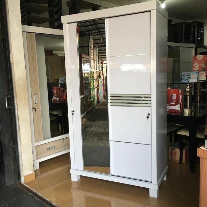 LEMARI PAKAIAN 2 PINTU FULL MULTIPLEK TEBAL HPL DUCI