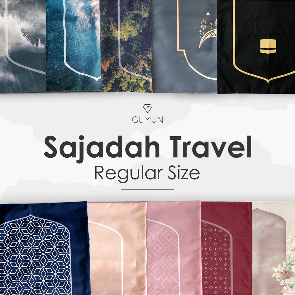 GUMUN Sajadah Travel - Sajadah Travel Reguler Size, Sajadah Traveling, Sajadah Traveling Murah - Wat