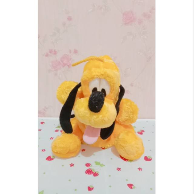 Boneka Tangan Mainan Bayi PL / Preloved / Second Import Pluto Ori Disney