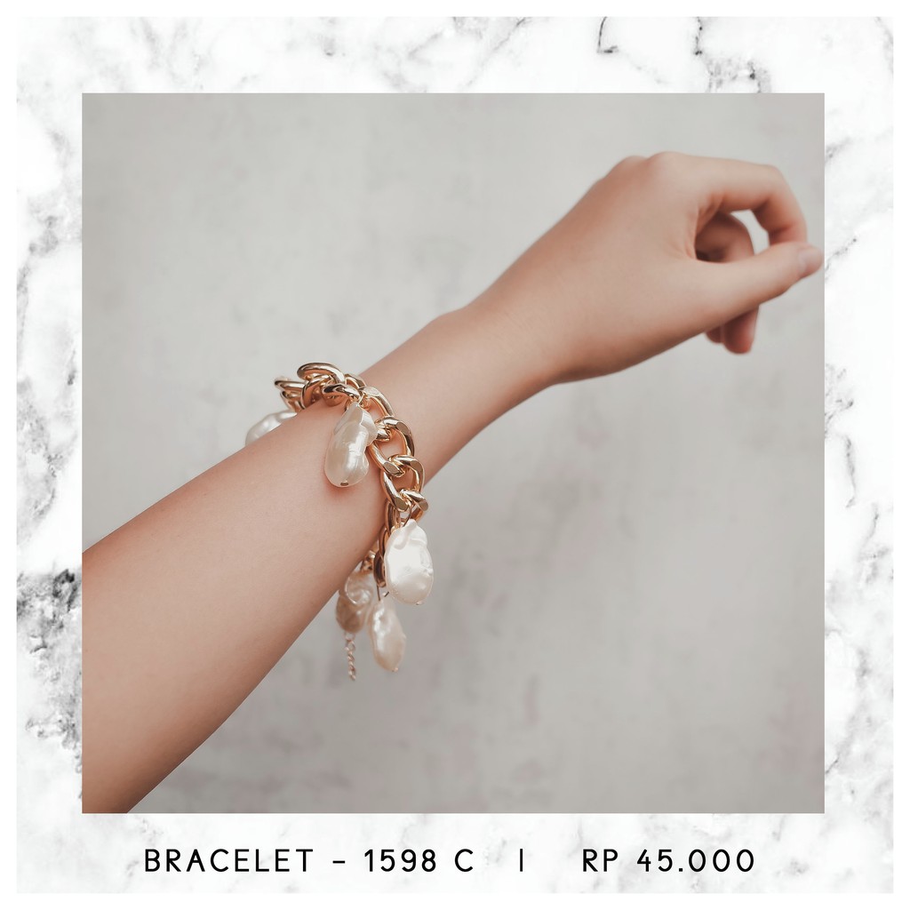 GELANG CHAIN MUTIARA - 1598