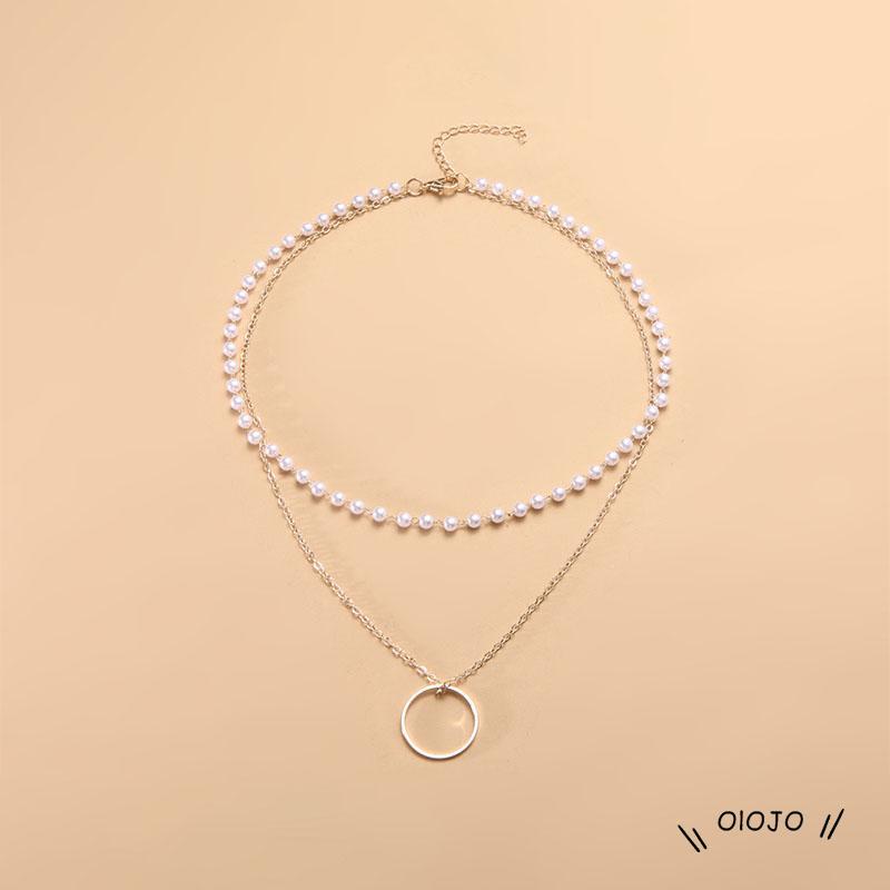 【COD】Kalung Mutiara Imitasi Desain Minority Untuk Wanita