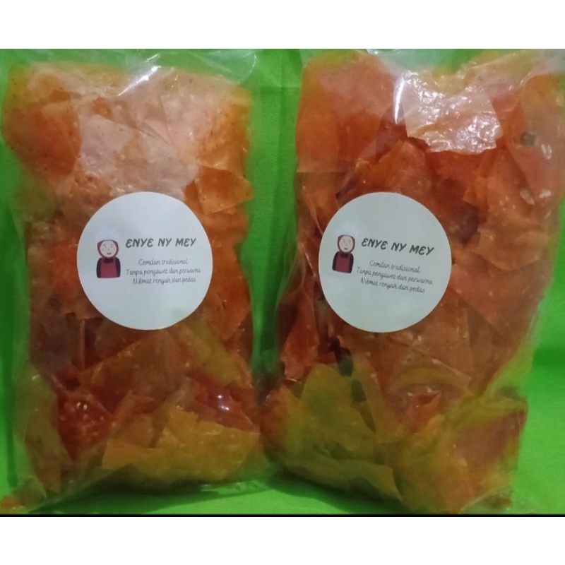

keripik enye pedas / mentah 250g (free packing bublewrap)