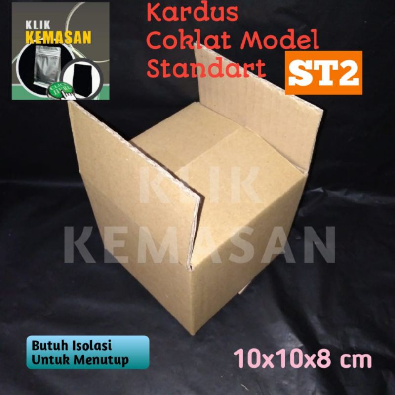 

KOTAK ST-2 COKLAT KARDUS KARTON BOX POLOS DUS PACKING HP AKSESORIS