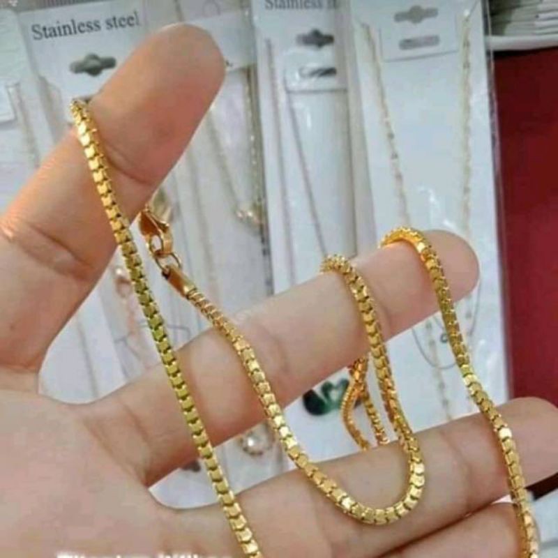 KALUNG TITANIUM MILANO KACA WARNA EMAS - KALUNG TITANIUM PRIA -WANITA