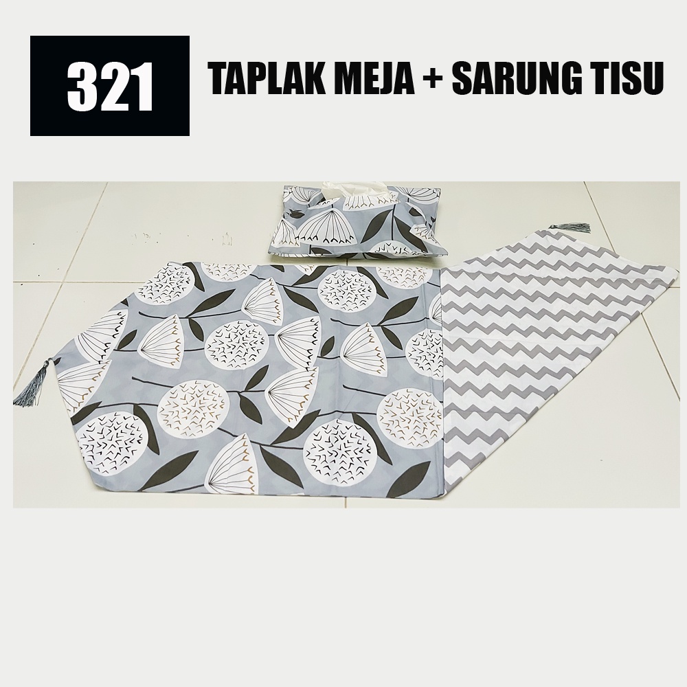 Paket Taplak meja + Tempat Tisue