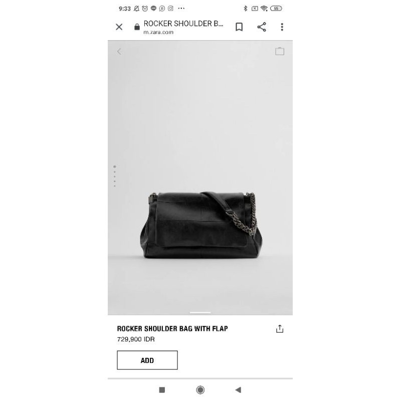 zara rocker shoulder with flap bag termurah sling cewek kece jakarta original diskon sale