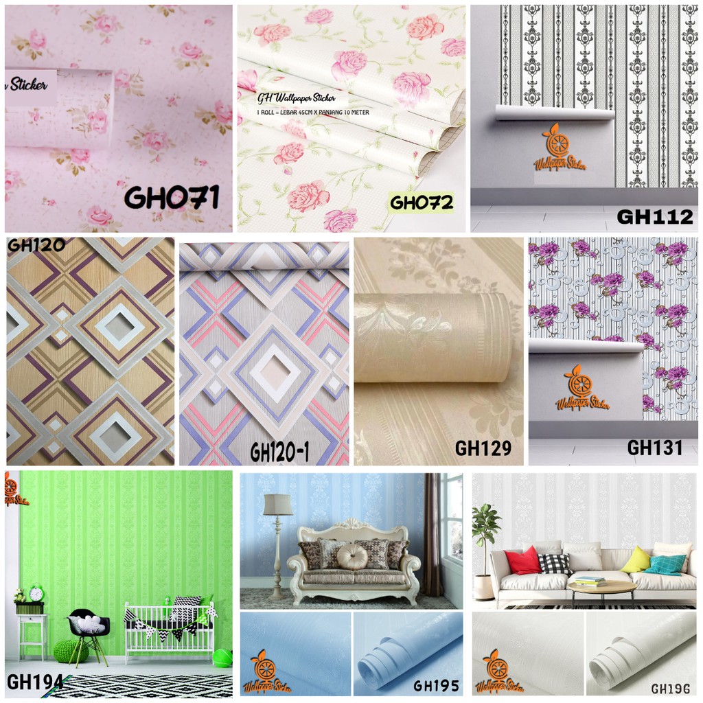 Wallpaper Dinding Kamar Tidur Anak Motif Best Seller wallpaper 3d Sticker Gold Pink Silver wallpaper 9 meter