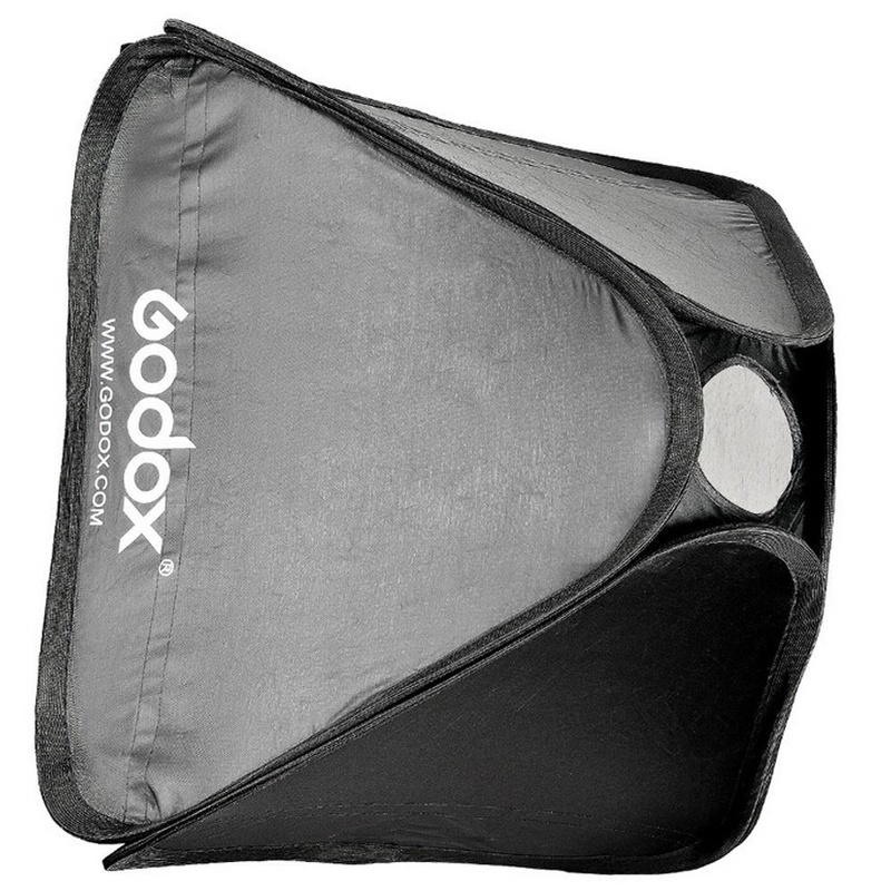 Softbox Flash Diffuser Kamera DSLR S-Type 80X80 CM - Hitam