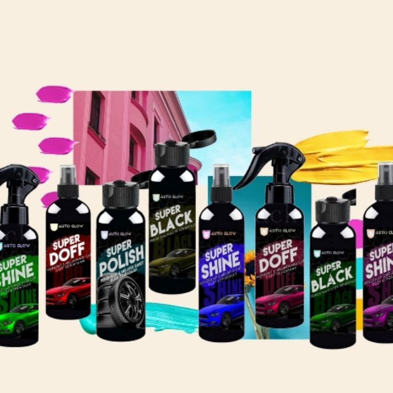 COD Super Shine 100ML Gratis Lap Microfiber Pengkilap Motor Mobil Helm Kendaraan By Auto Glow