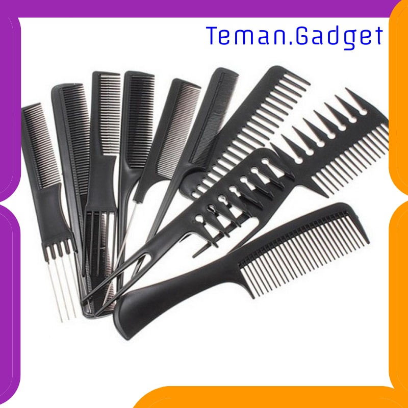 TG-FE161 SISIR RAMBUT SALON HAIR COMB 10 SET - YS-254