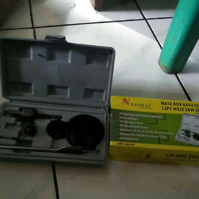 Holesaw Kit 13 Pcs Holesaw Set Mata Bor Kayu