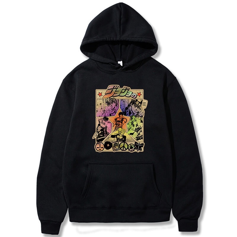 Hoodie Jojo Bizzare Adventure Jojo no Kimyo na Boken Anime Manga Premium Unisex