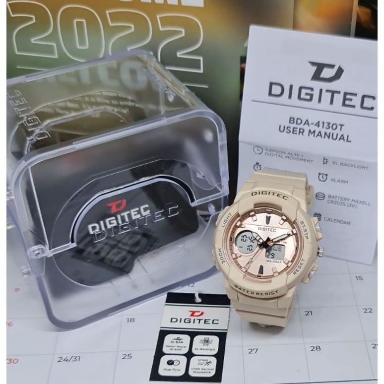 JAM TANGAN WANITA DIGITEC DA 4130 ORIGINAL DIGITEC 4130 RUBBER DA 4130