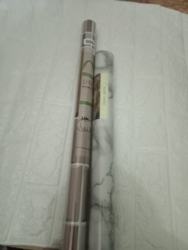 Promo Wallstiker Motif Keramik Putih Asli Premium