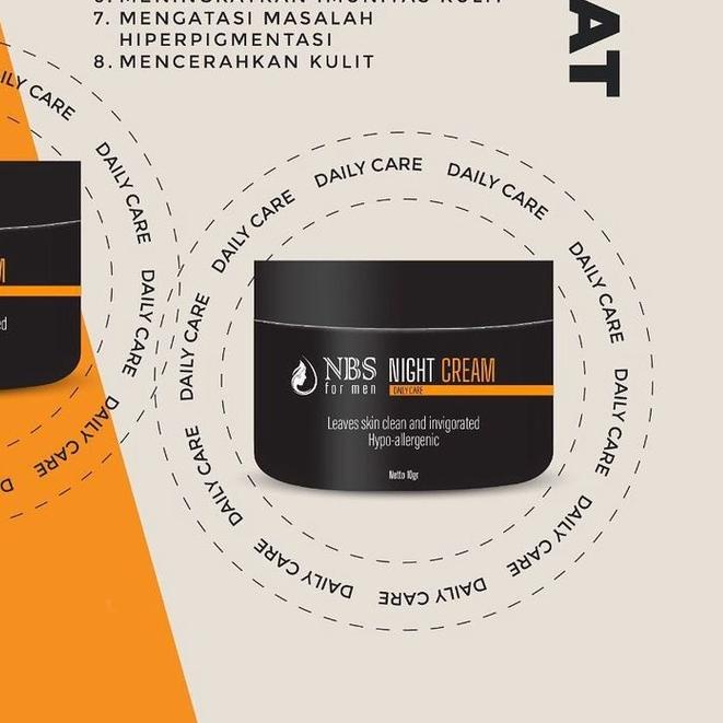 PAKET Tampan Hemat Skincare cowok NBS For Men Face Wash Cream siang dan malam