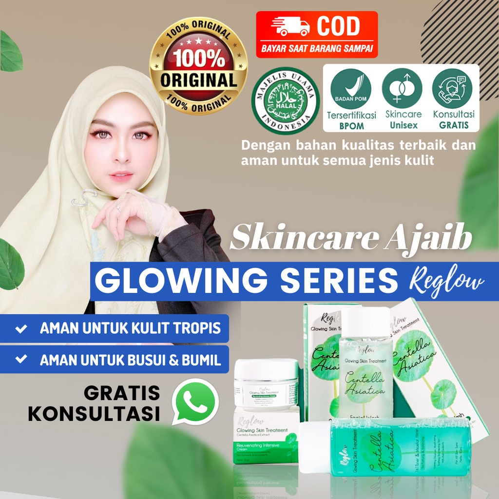 Paket Beauty Glowing Face Skincare Terbaik Reglow Original Aman BPOM / COD