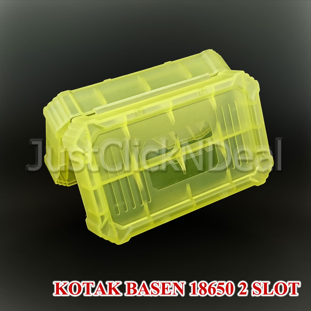 Kotak Tempat Baterai 18650 Basen 2 Slot Authentic
