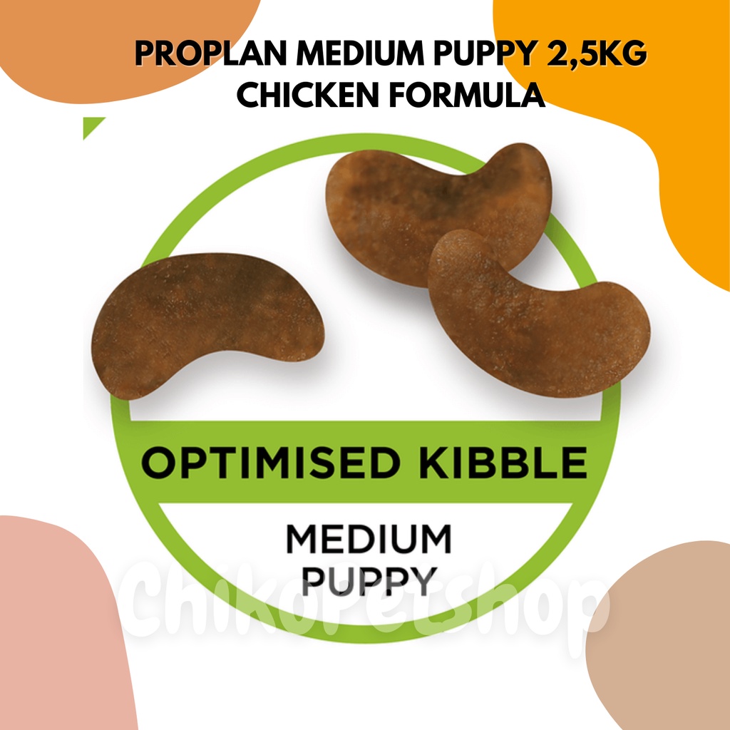 PRO PLAN PUPPY Medium Chicken 2.5Kg | PROPLAN DOG 2.5 Kg HEALTHY GROWTH &amp; DEVELOPMENT