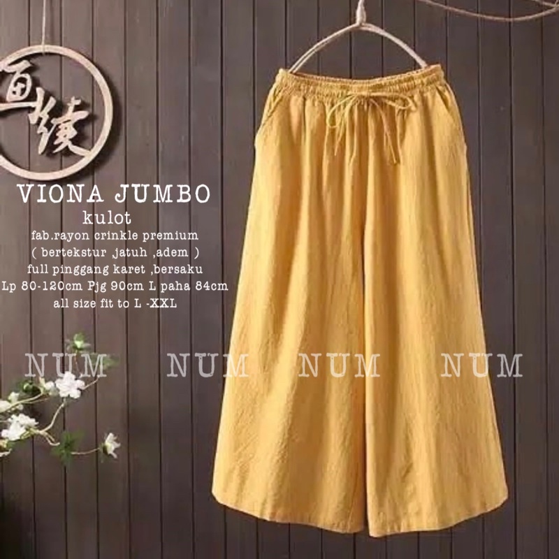 VIONA JUMBO KULOT / celana kulot jumbo