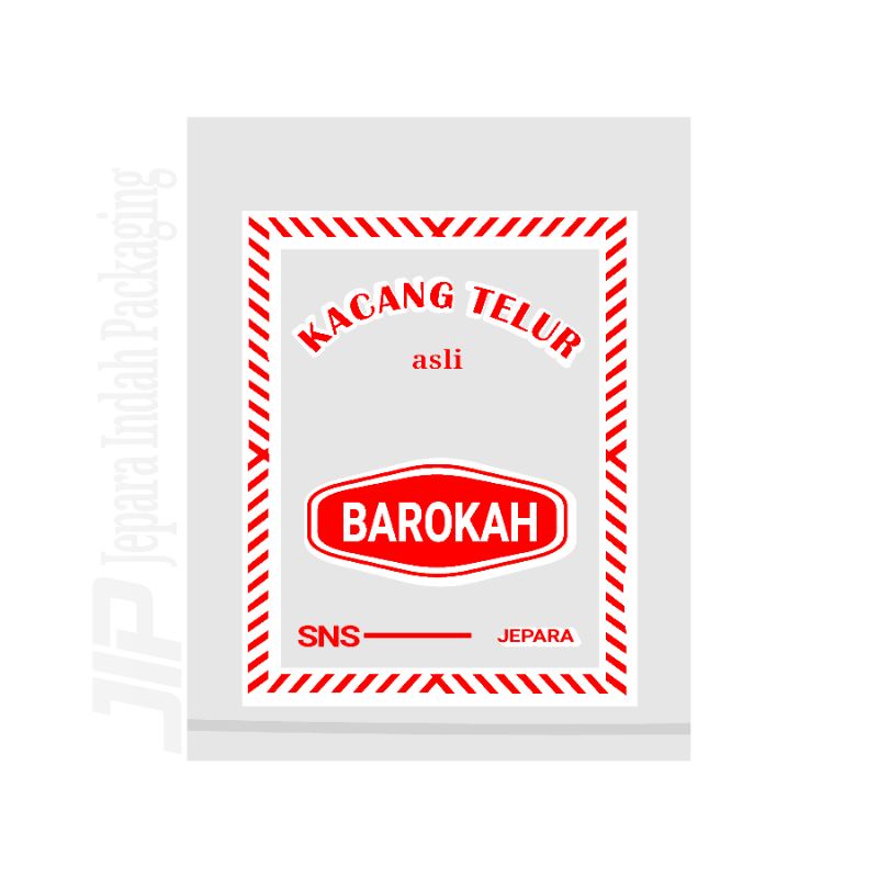 100pcs Plastik Snack Custom Sablon Berbagai Ukuran