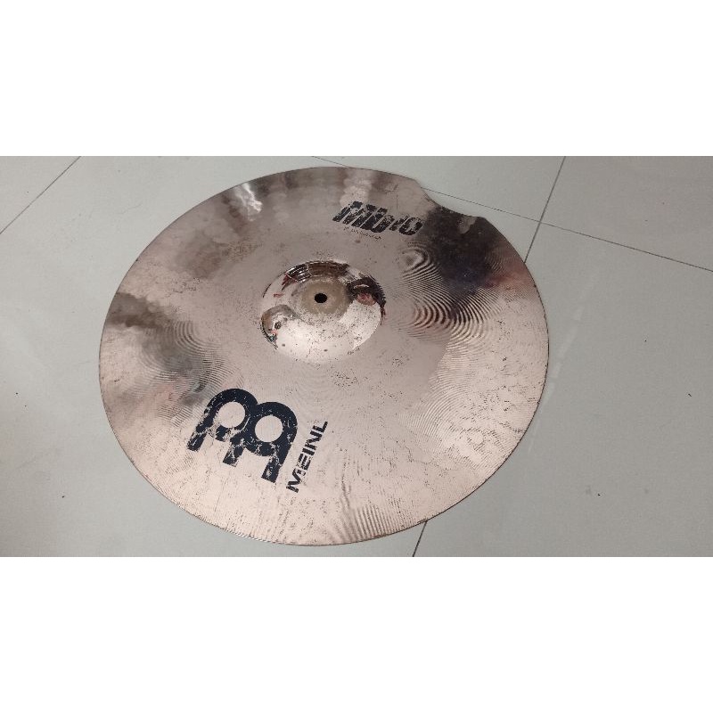 cymbal meinl mb10 medium crash 19" crack (bekas)