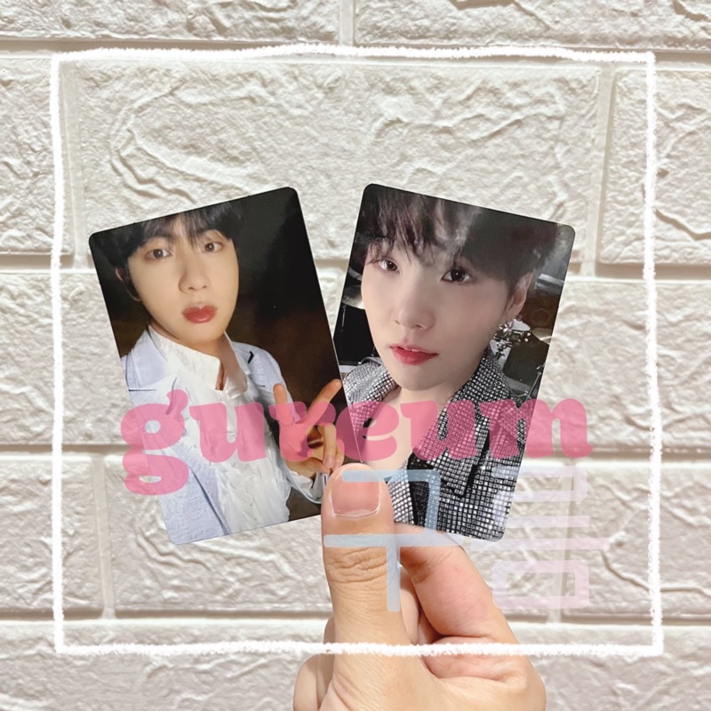 [READY] BTS PHOTOCARD SUGA JIN  ROUTE MAP OF THE SOUL ON:E CONCEPT PHOTOBOOK MCB MOTS