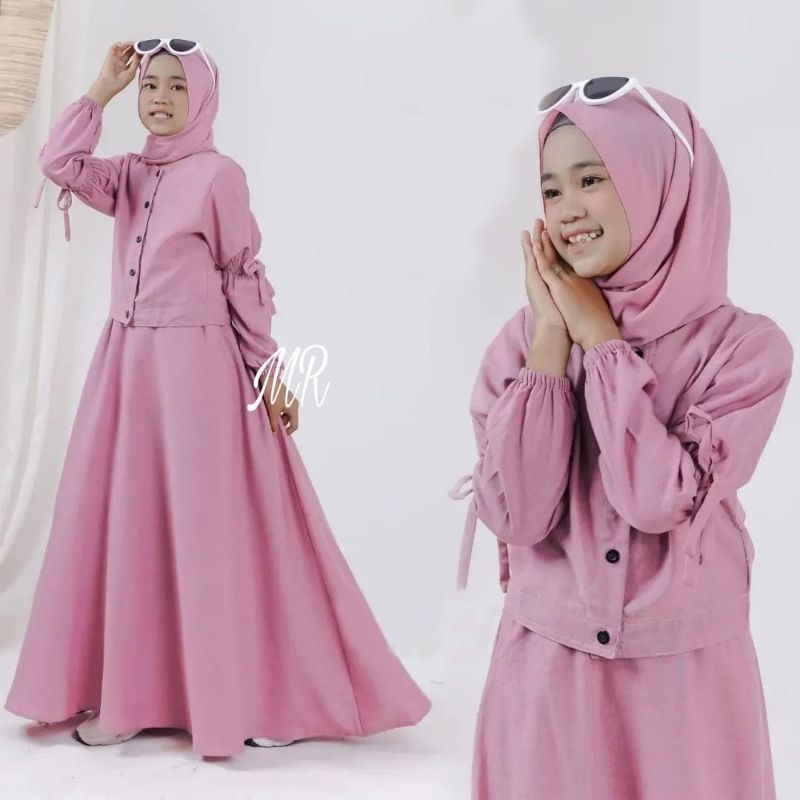 SET ROK KID ANAK MAYDEA, SUPERNOVA, GAMIS HIJAB MUSLIM, SETELAN