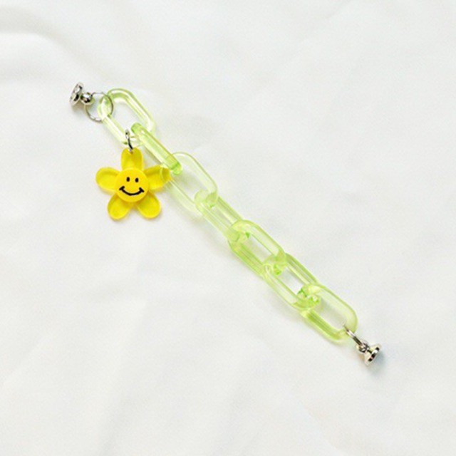 Korean Chain Grip Hp / Chain Akrilik For Phone Case / Manik Manik DIY / Tali Rantai Casing Sling