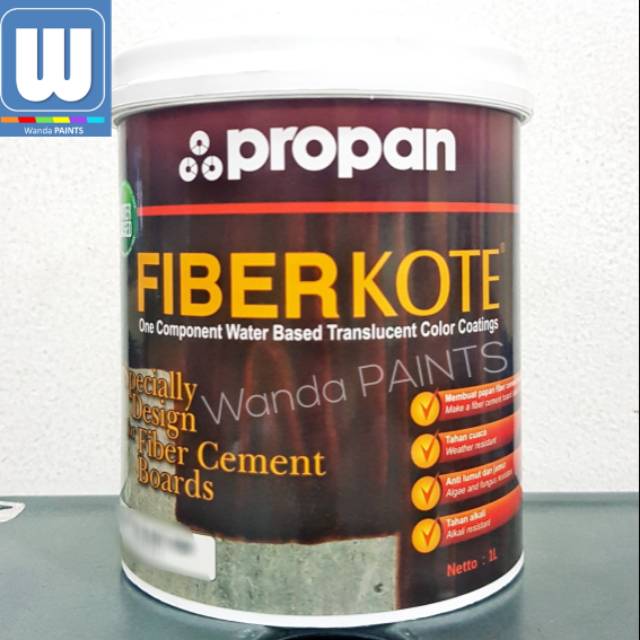 PROPAN FIBERKOTE Cat Warna Kayu Papan Semen 1 liter PROPAN FIBERKOTE Cat Warna Kayu Papan Semen 1 liter