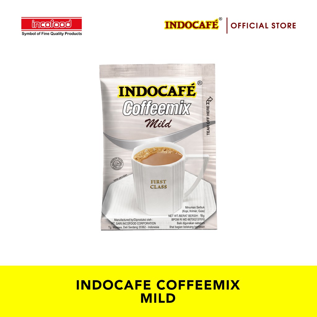 Indocafe Coffeemix Mild (15 sachet) - Free Toiletries Bag Indocafe