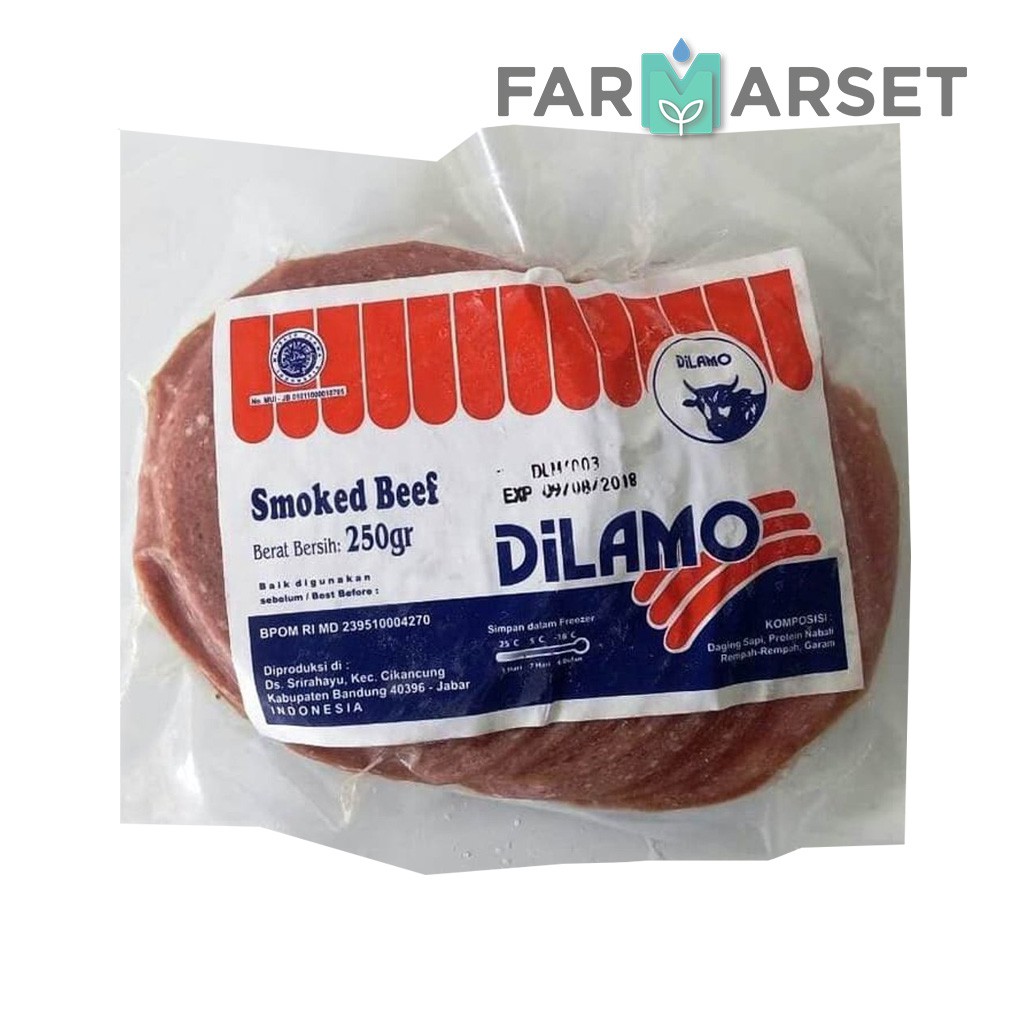 

[BANDUNG ONLY] Dilamo Smoked Beef 250gr