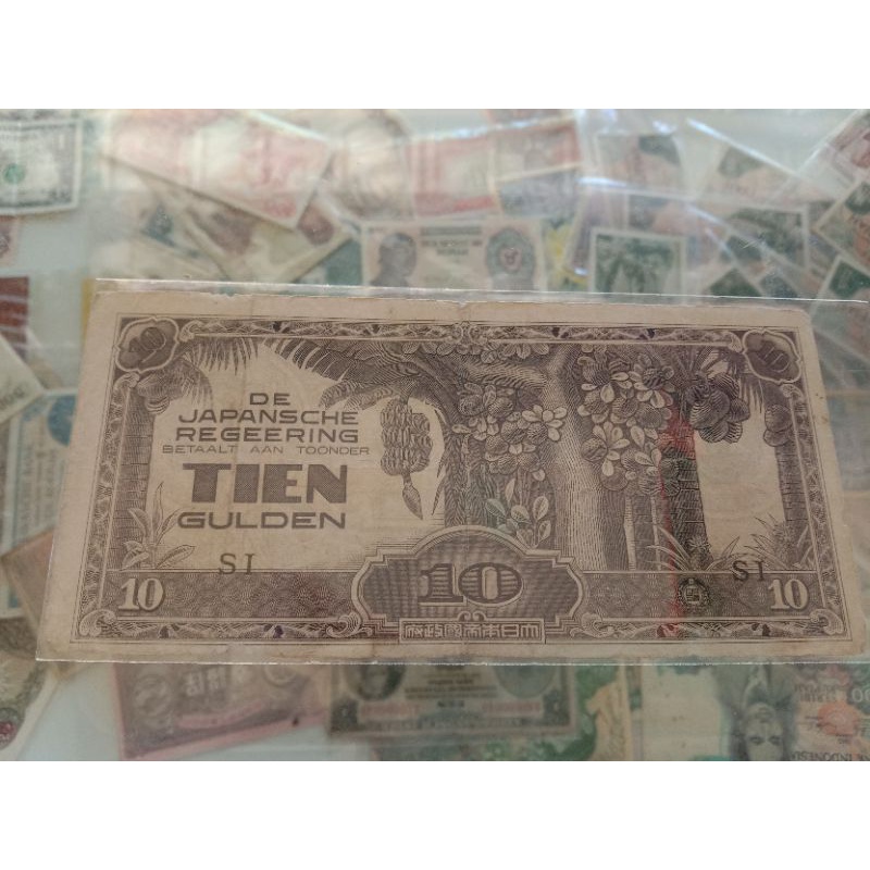 

uang kertas kuno Tien gulden