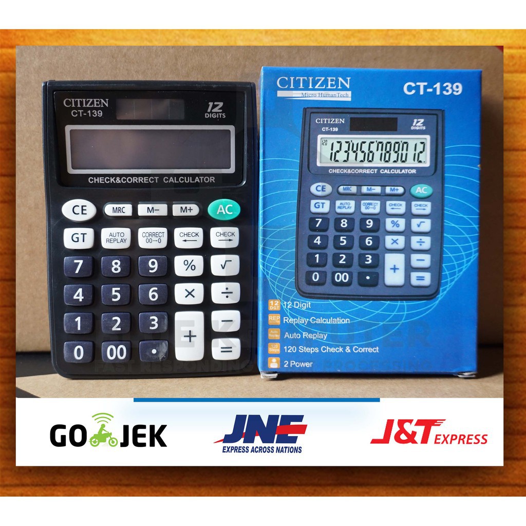 

Kalkulator Citizen CT139 / Calculator Alat Penghitung Angka