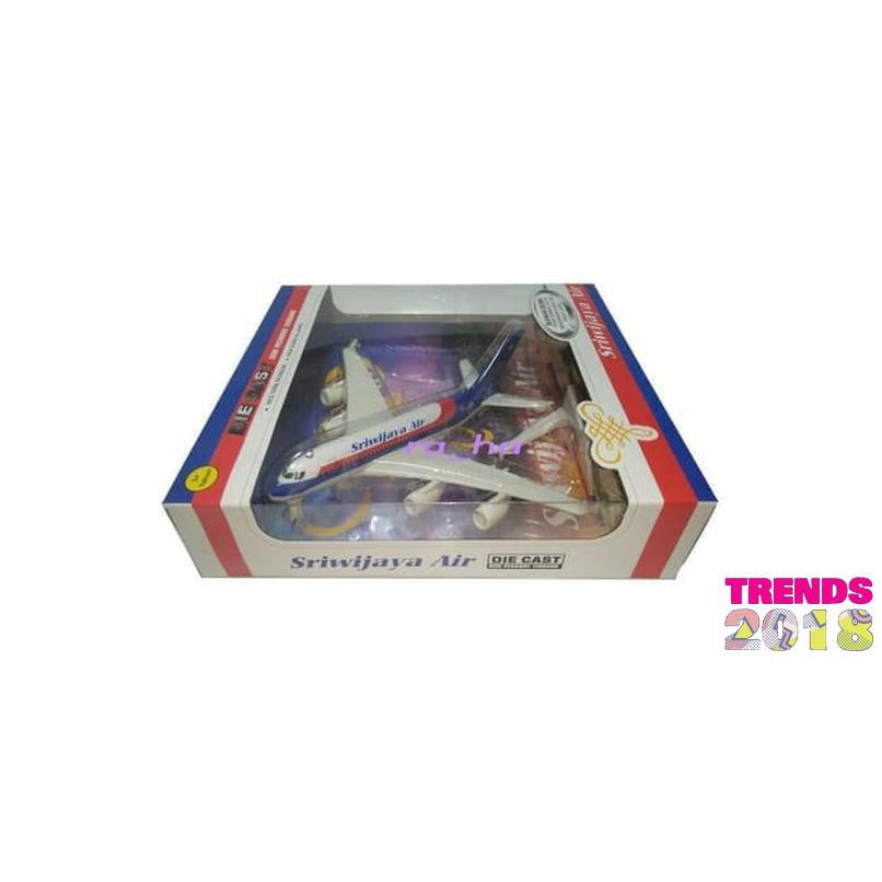 Sriwijaya Air Boeing B737 - Diecast Miniatur Pesawat Terbang Terbaru