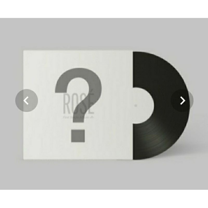 BLACKPINK ROSE SOLO 1ST ALBUM R VINYL LP OFFICIAL