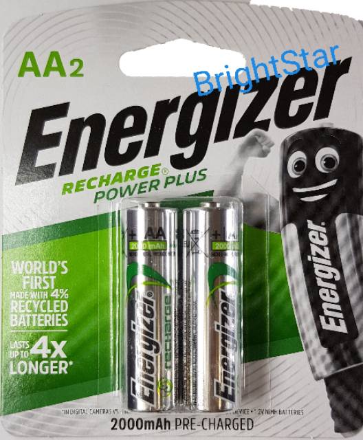 Energizer Baterai Charge AA 2000 mAh (Baterai Isi Ulang)